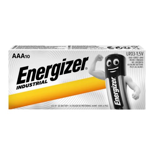 Industrial Energizer Alkaline AAA Batteries - Pack of 10