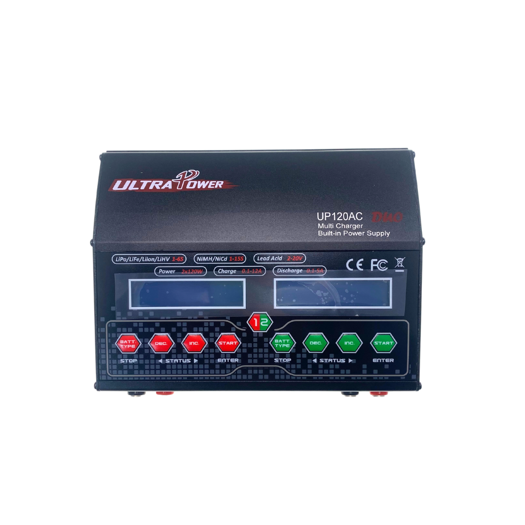 Ultra Power (240W) Digital Dual Multi Battery Charger for LiPO, NiMH, LiHV, NiCd, Li-Ion, Pb