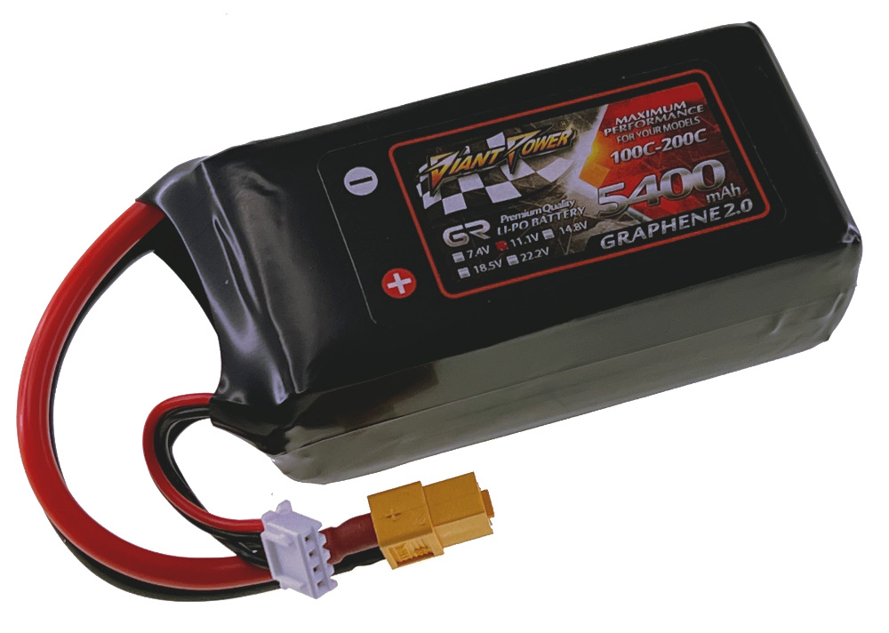11.1V 5400mAh 100C/200C LiPO Soft-Case RC Battery Giant Power Graphene 2.0