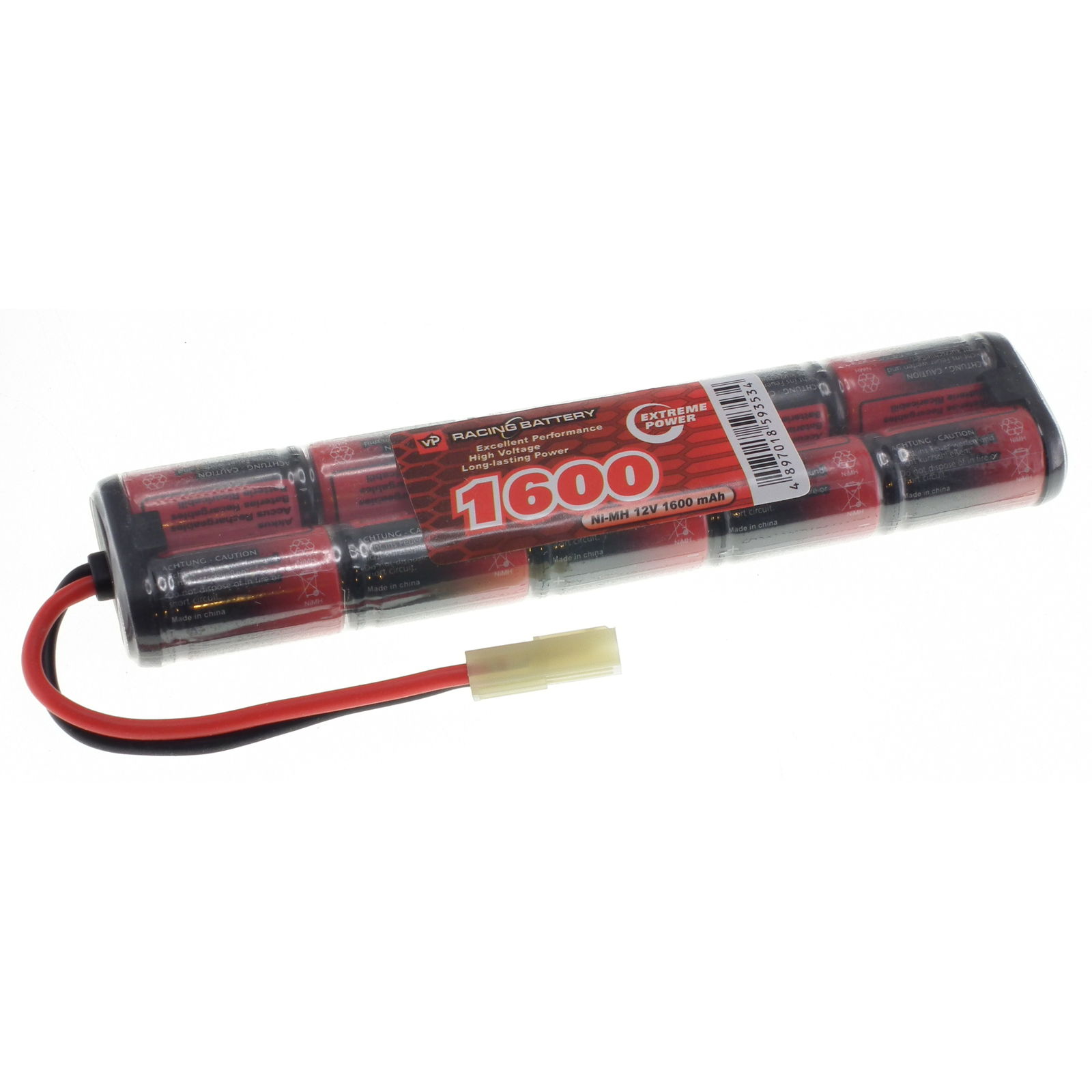 12V 1600mAh 2/3A NiMH Mini Battery Pack. (5x2)