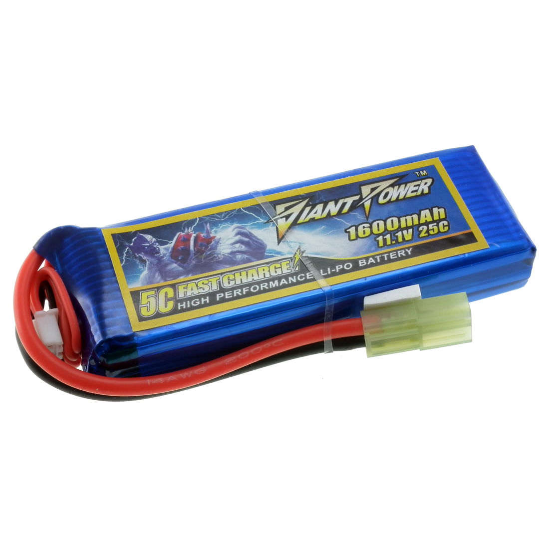 11.1V 1600mAh 25C lipo airsoft battery