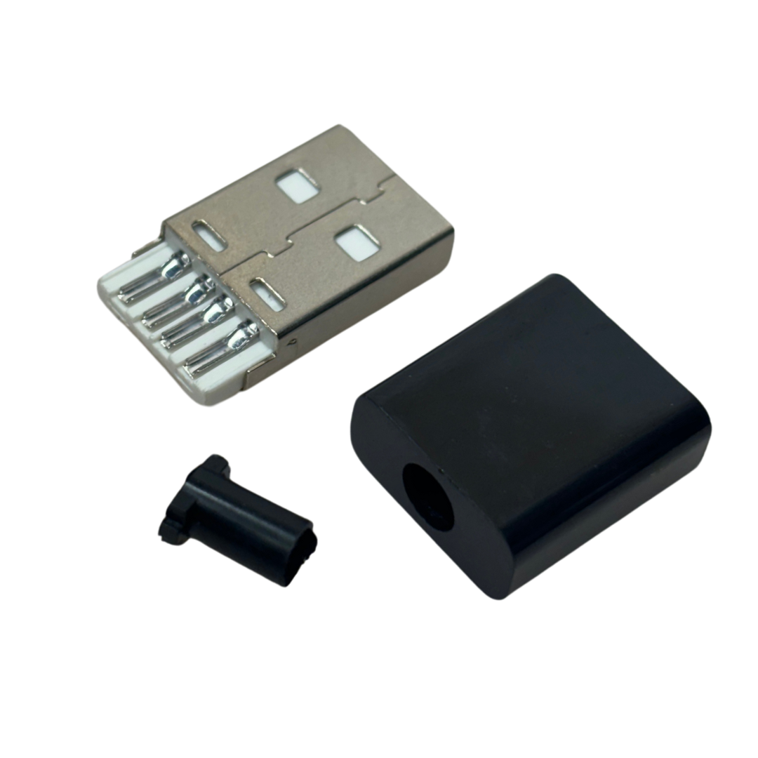 Wireable Male USB A Plug