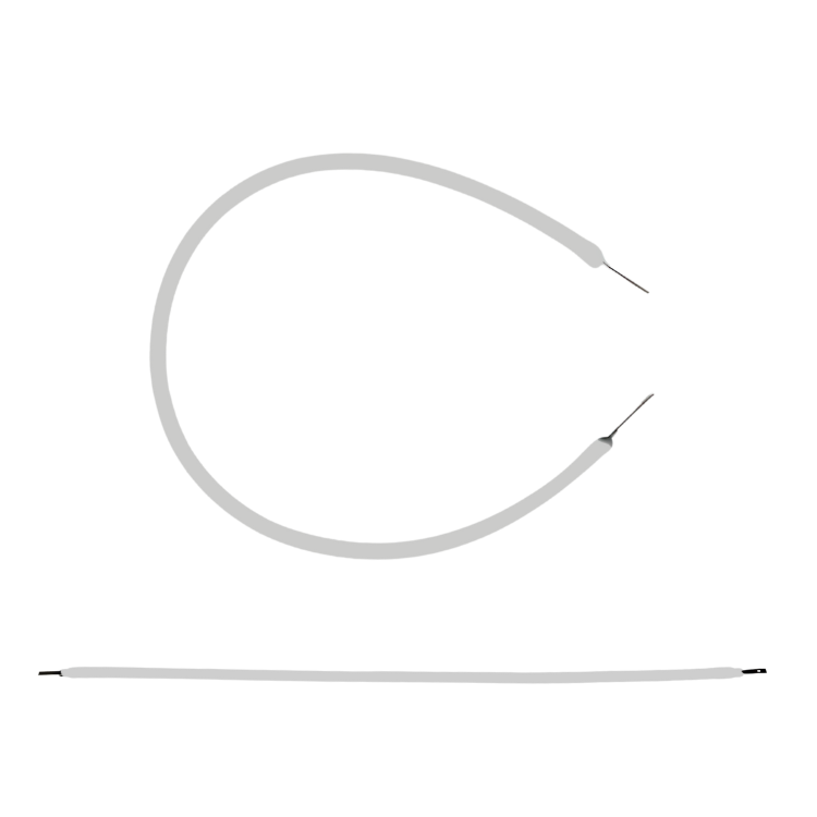 Super Bendy - 130mm Blue LED Filament Type Lamp (12V)