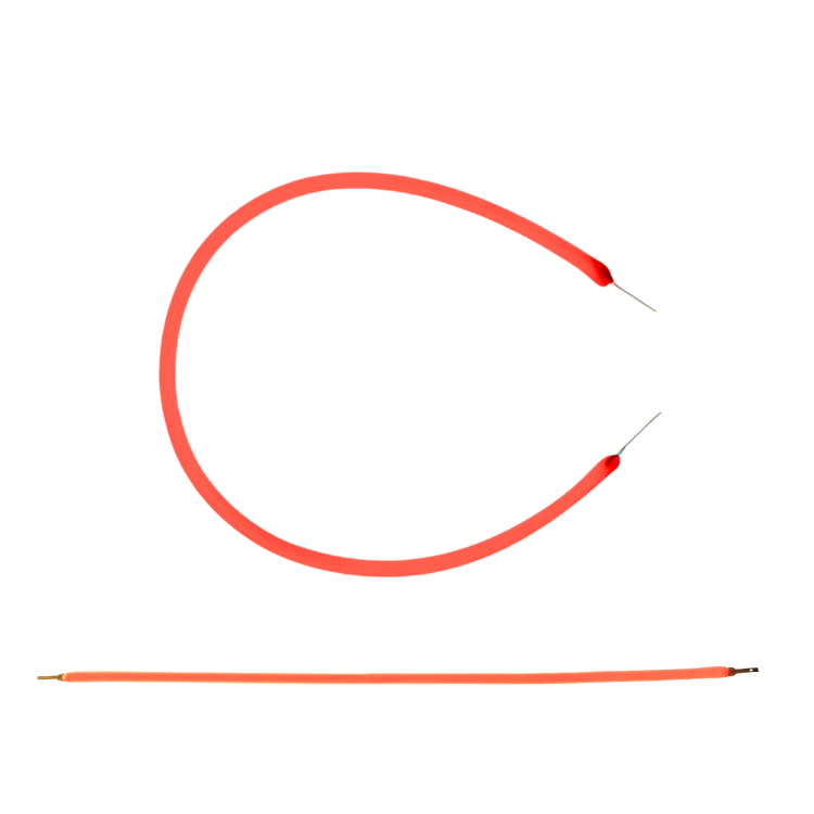 Super Bendy - 130mm Red LED Filament Type Lamp (3V)