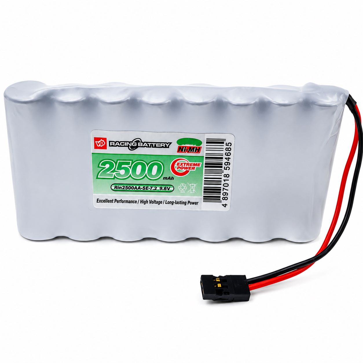 9.6V 2500mAh AA Flat Transmitter Battery Pack.