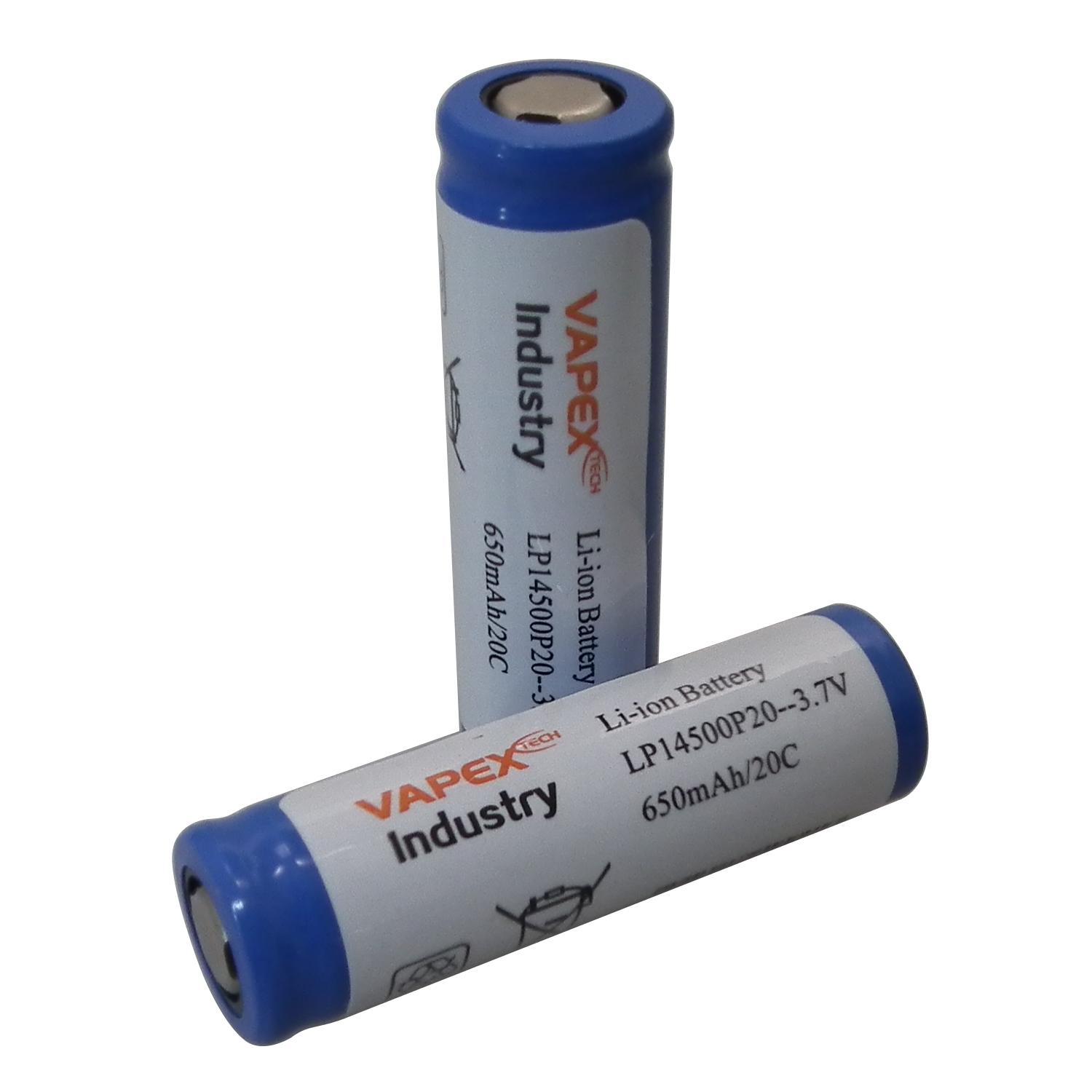 3.7V 650mAh Li-ion 14500 Single Cell Vapex