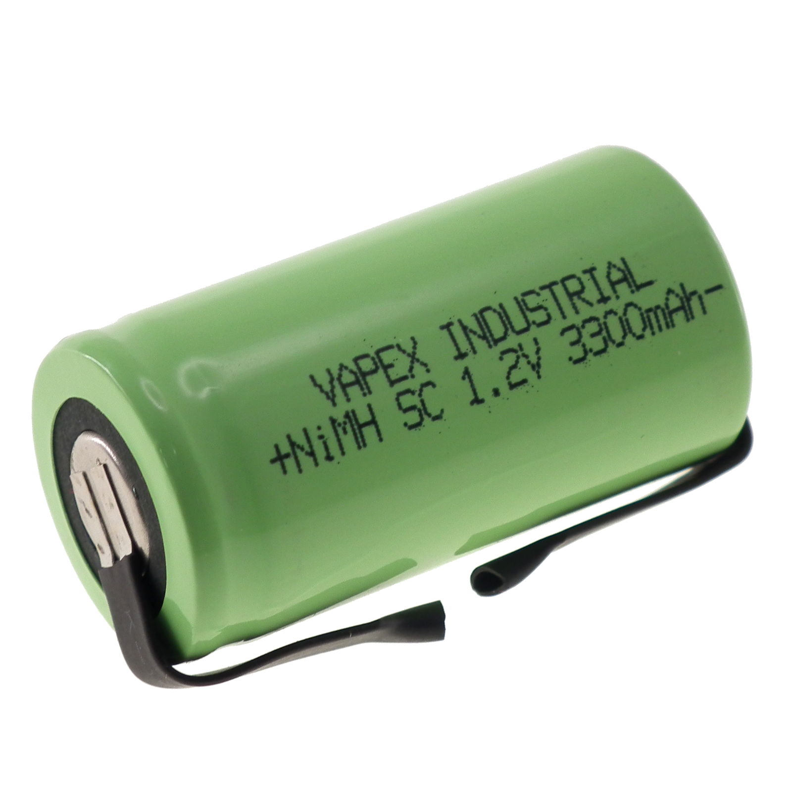 1.2V 3300mAh NiMH SubC (SC) Single Cell rechargeable battery (with tags)