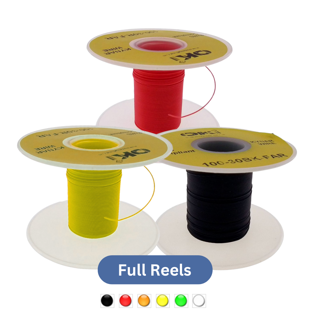 30awg (0.25mm) Ultra Thin Insulated Connecting KYNAR Wire - Full Reel (100m)