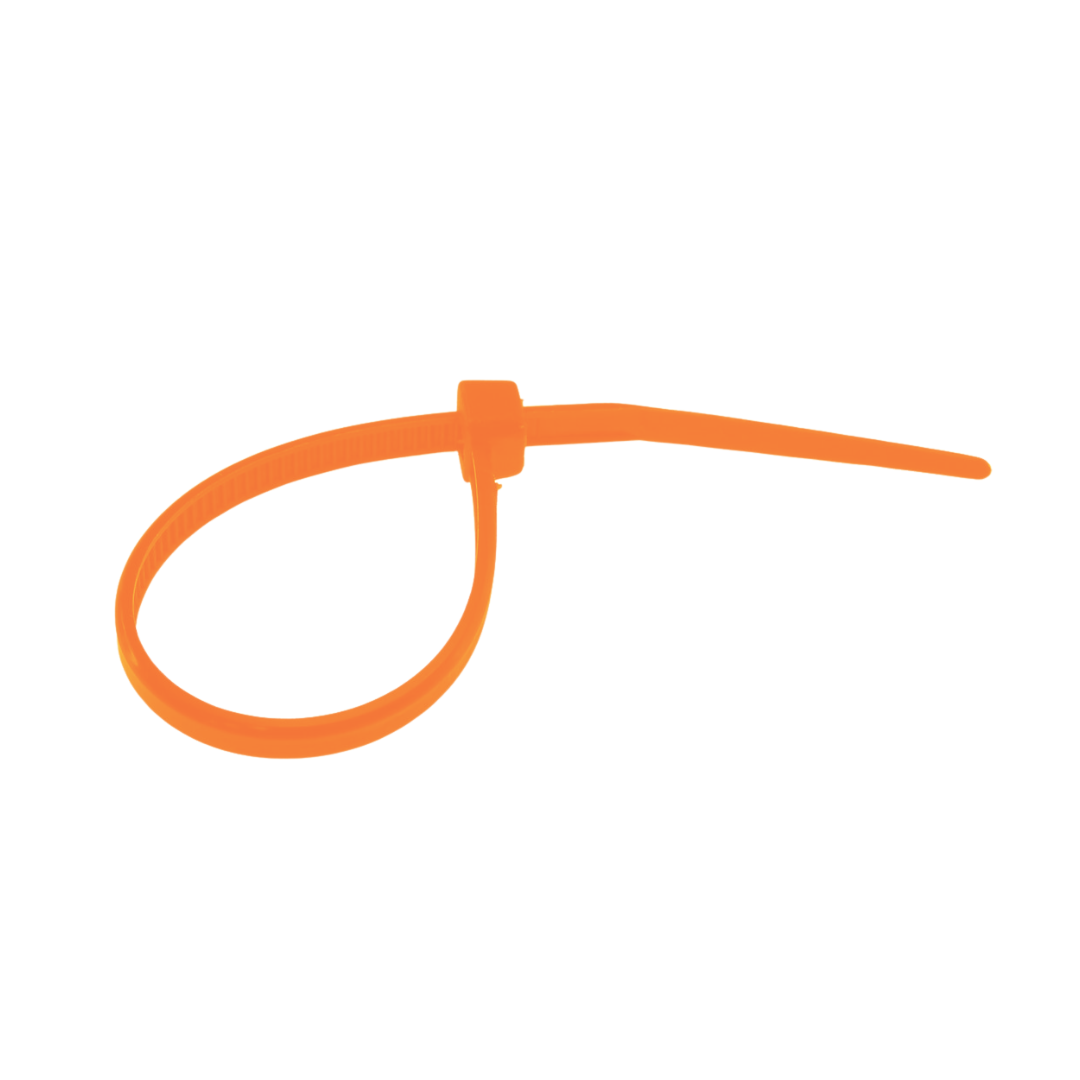 100mm Cable Ties - Orange