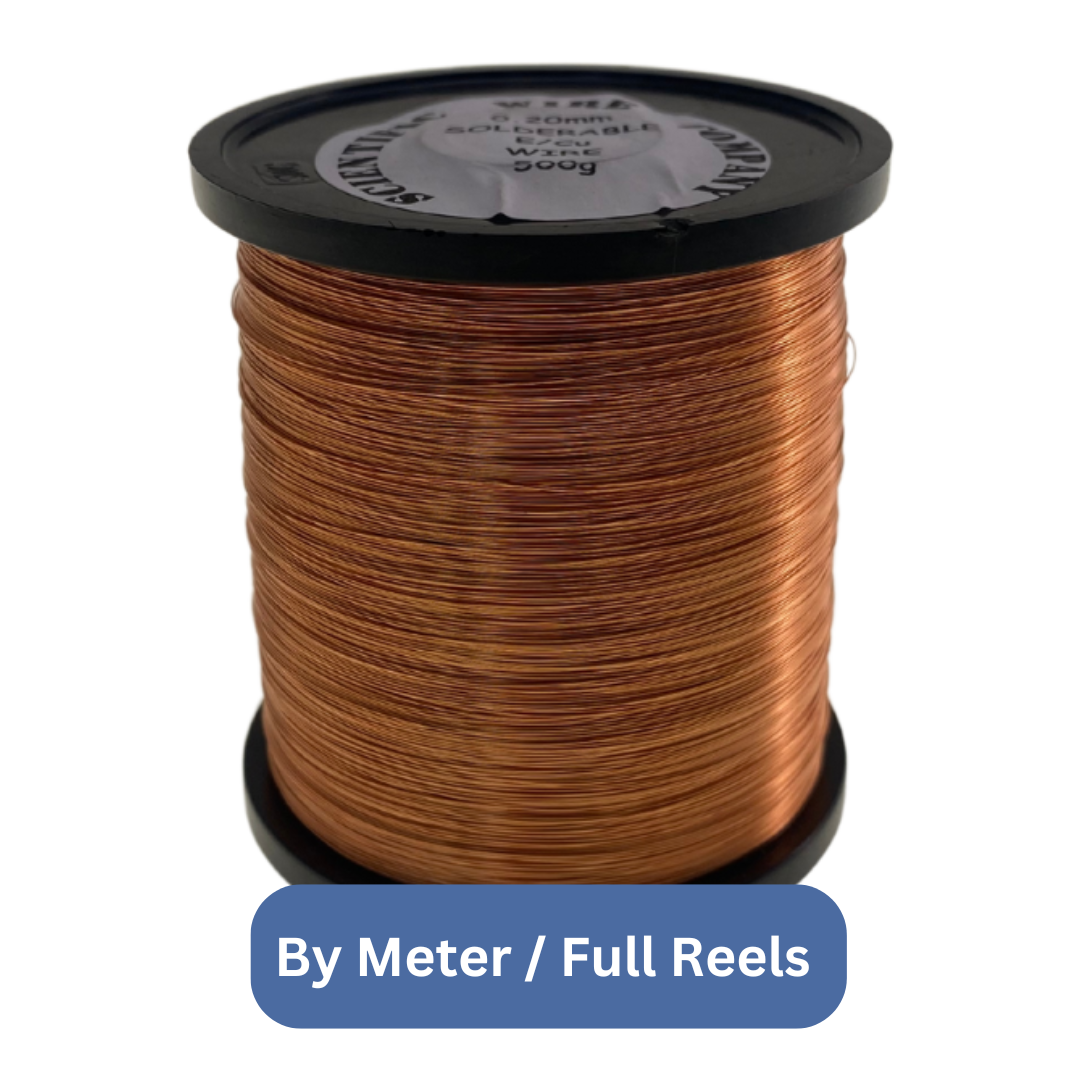 32awg (0.2mm) Super-Fine Solderable Enamelled Copper Connecting Wire - Copper - 1m / 125m / 175m /1800m