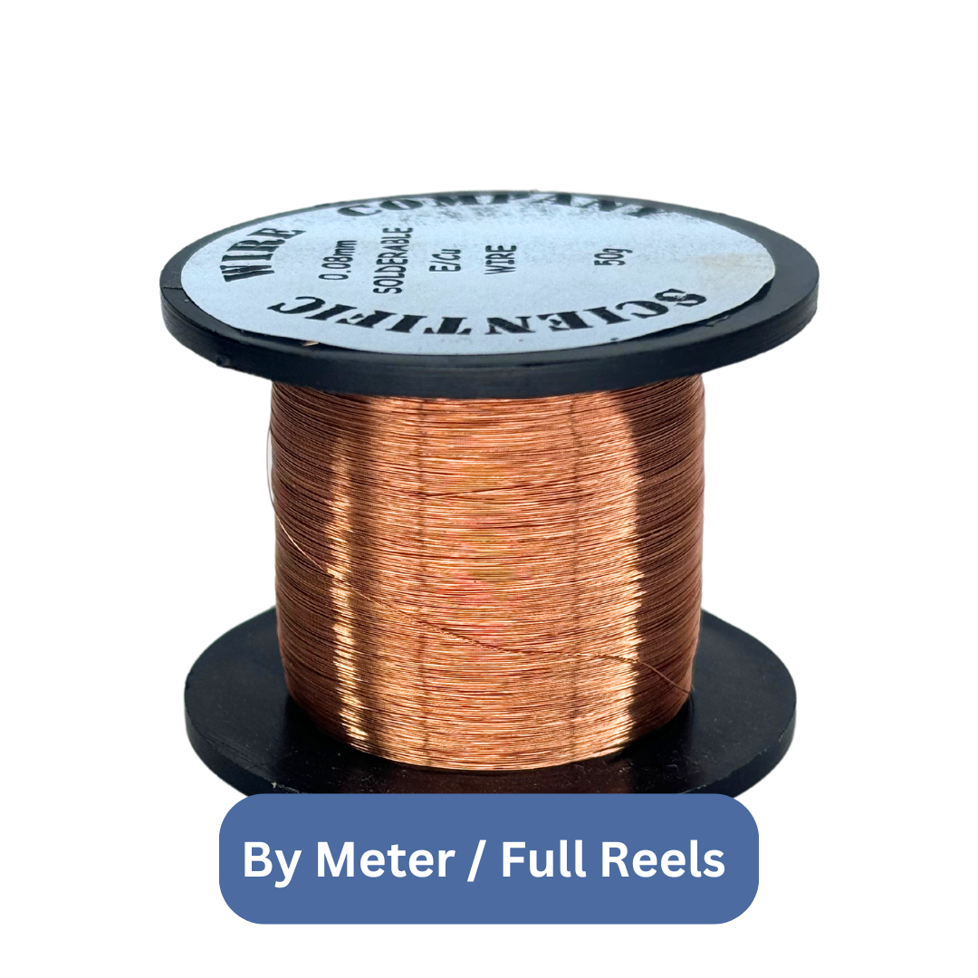 40awg (0.08mm) Super-Fine Solderable Enamelled Copper Connecting Wire - 1M / 1100M