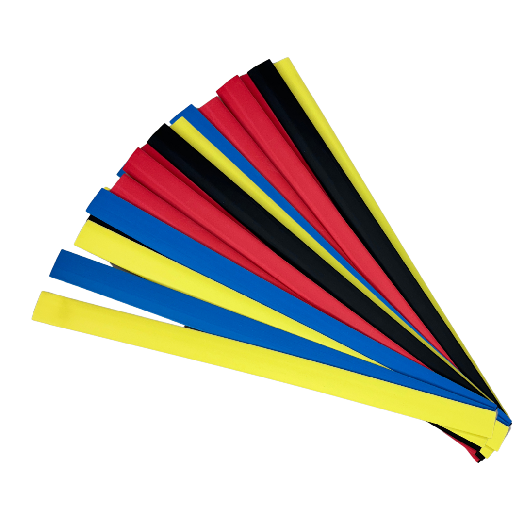 Heat Shrink Tubing Kit , 9.5mm , 4 Colours , 12 Pieces (3 Meters)