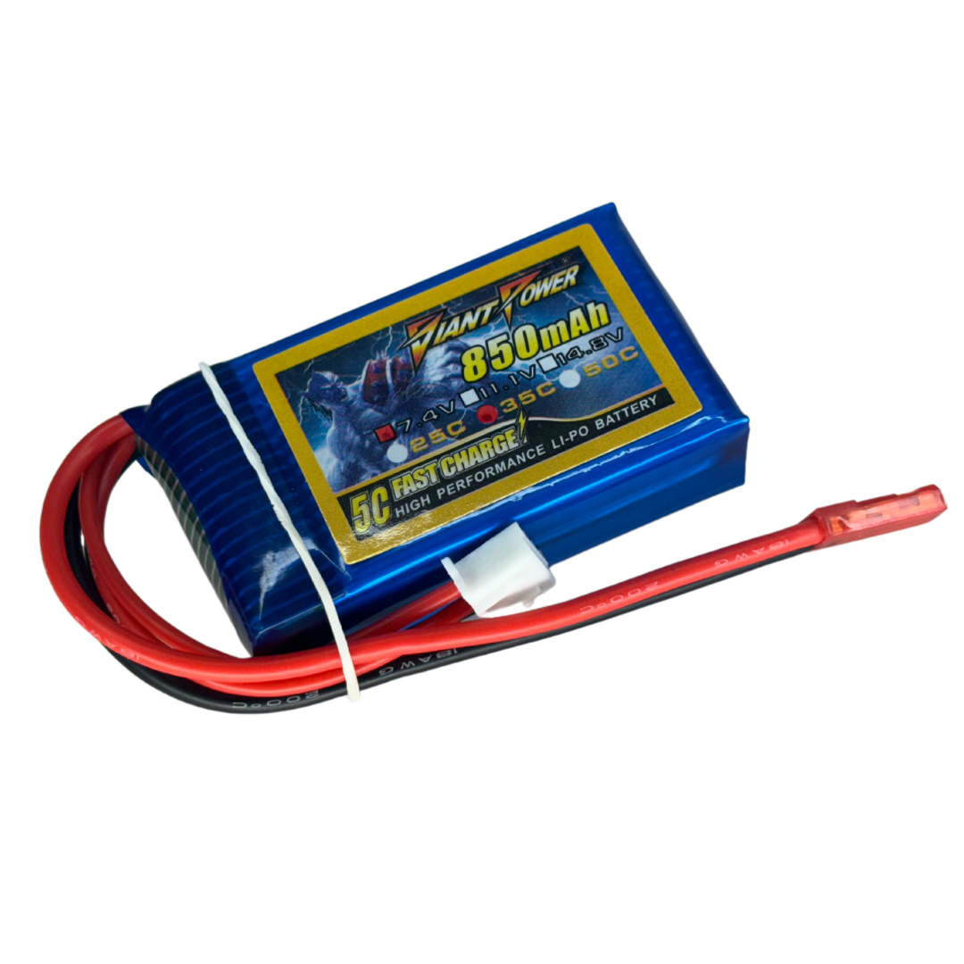 7.4V 850mAh 35C LiPO RC Battery (short type) Giant Power