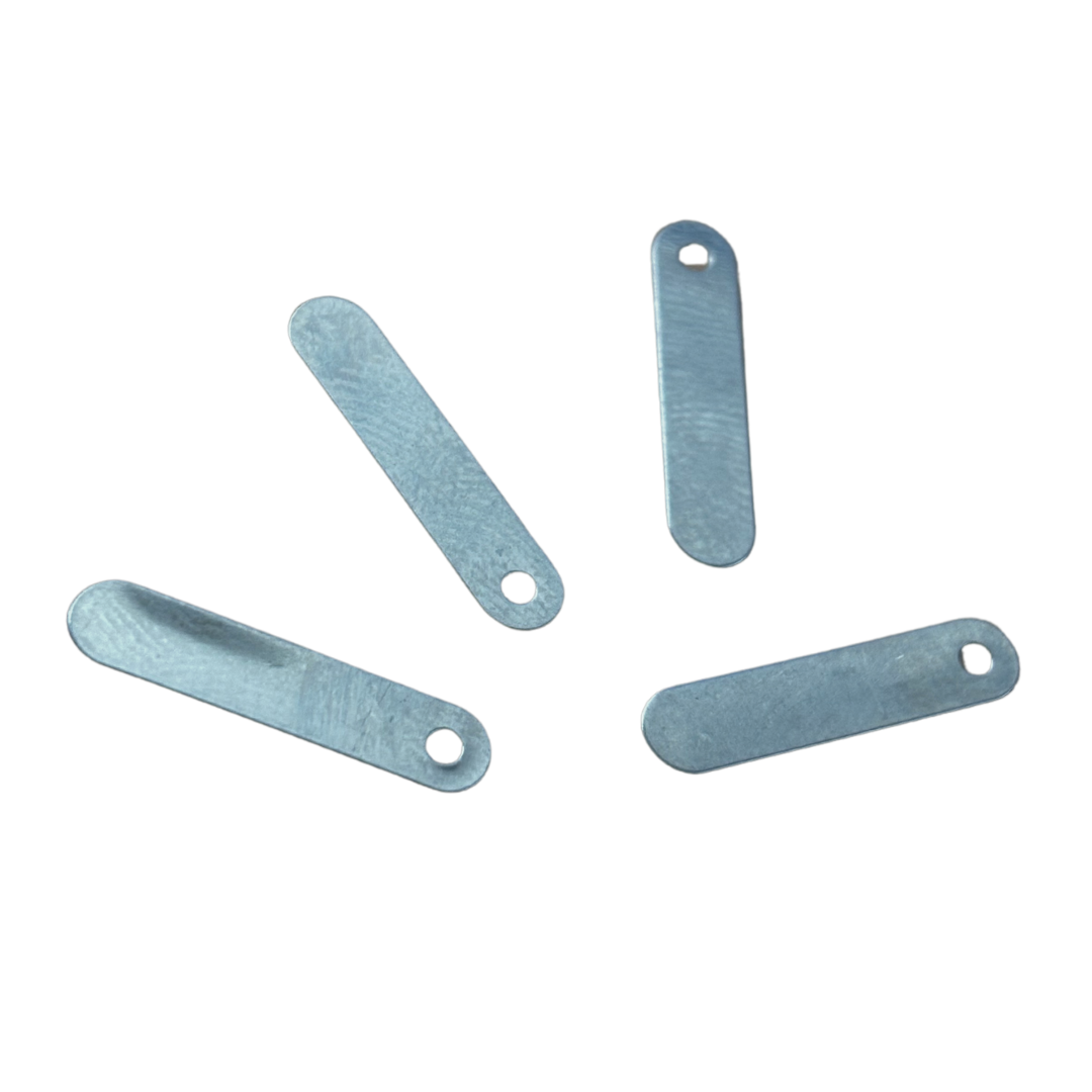 Nickel Tag/Strip for AA Cells- 18 x 4 x 0.1mm , Round Edge 