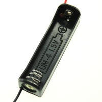 Battery holder for 1 AAA batteries (wire connects)