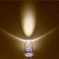 5mm ultra-bright Warm White LED - clear lens