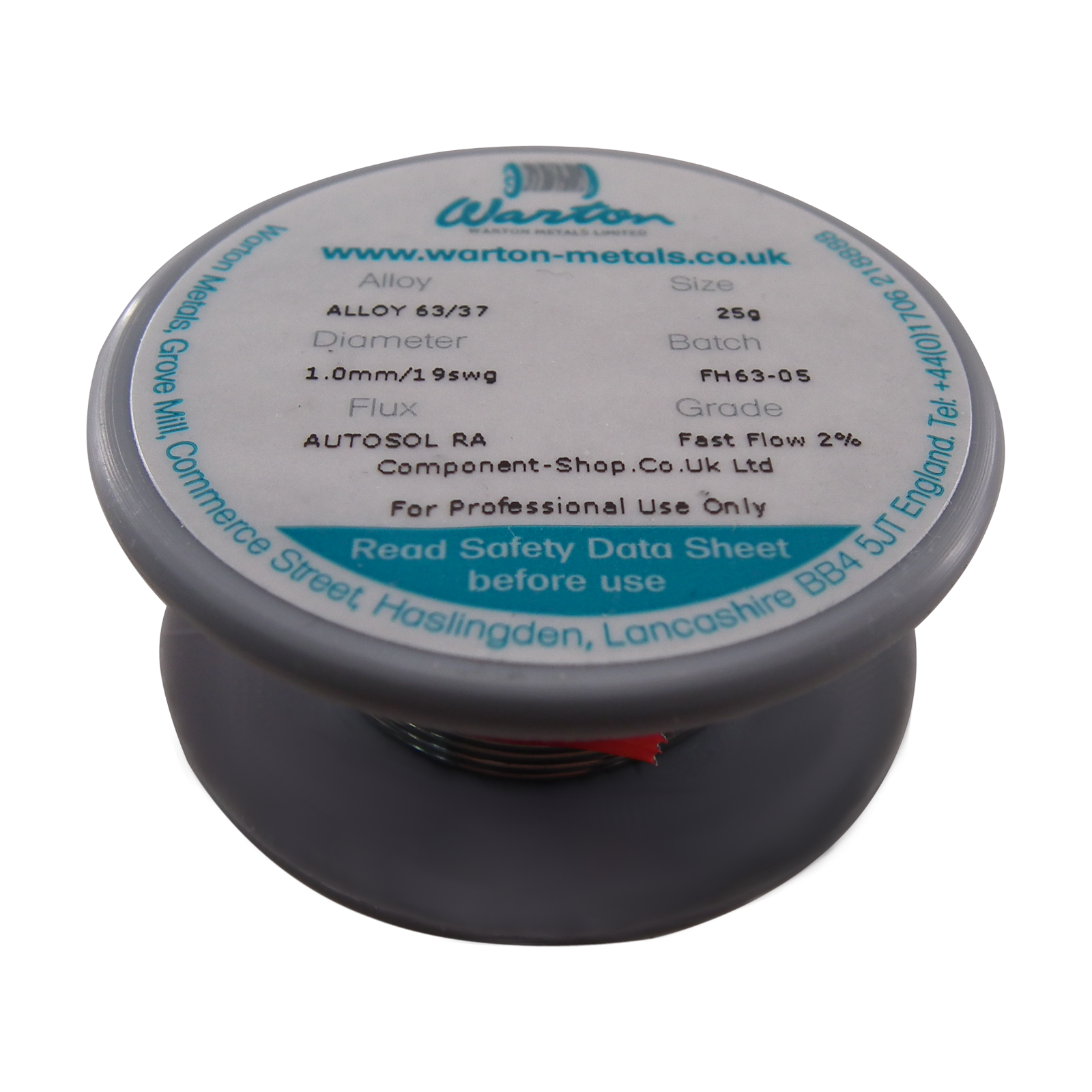 25g Solder 1.0mm/19swg (Tin/Lead)