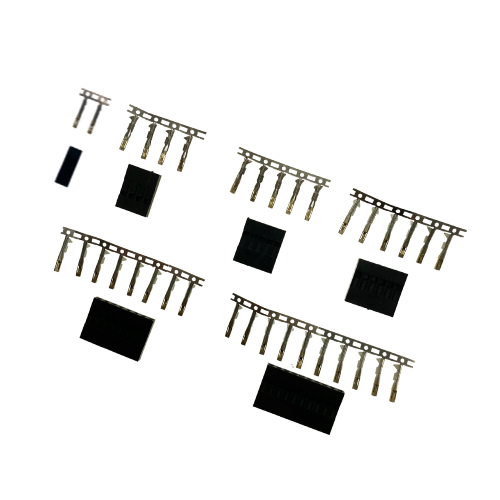 Dupont Style Connector - 2/4/5/6/8/10 Pin , Male Housing with Female Terminals