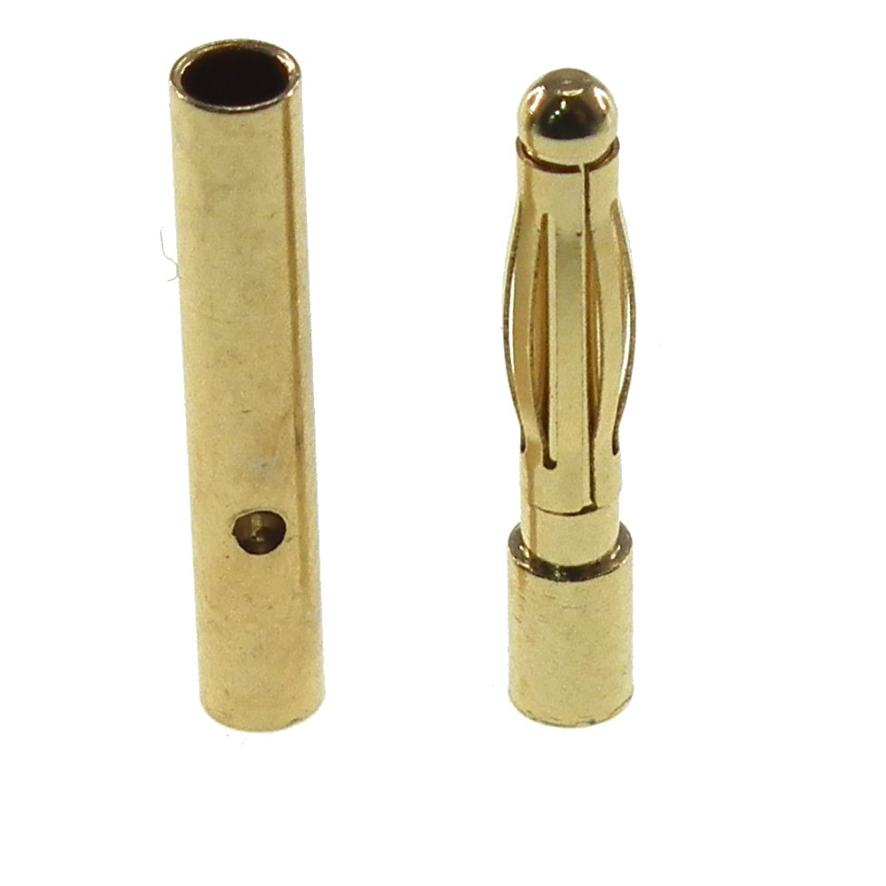 2mm gold bullet connectors