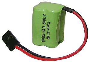 4.8V 2/3AAA 400mAh square battery pack
