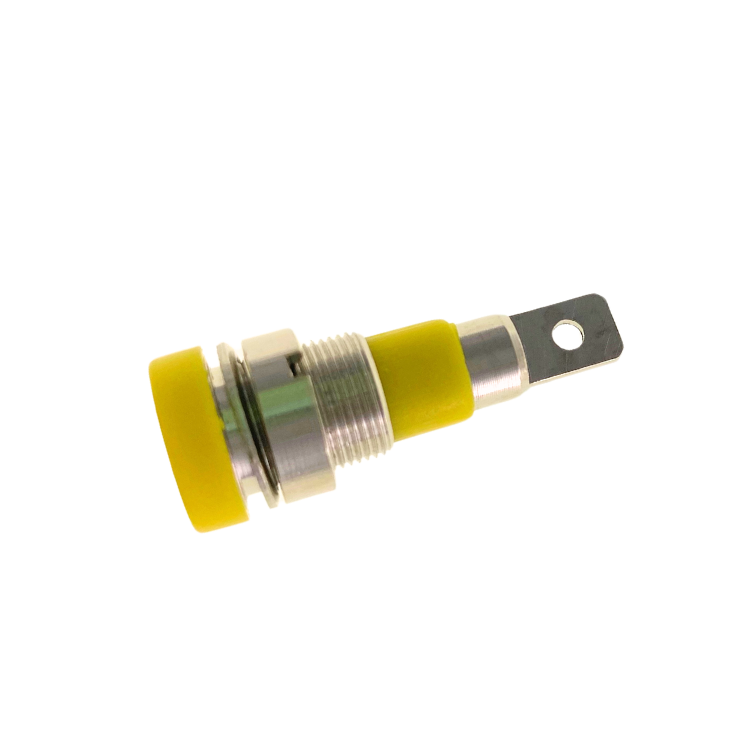 4mm High Current Banana Socket - Yellow