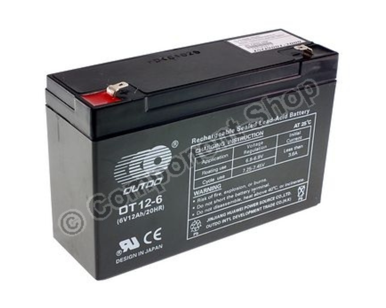 6V 12Ah Sealed lead-acid SLA Battery
