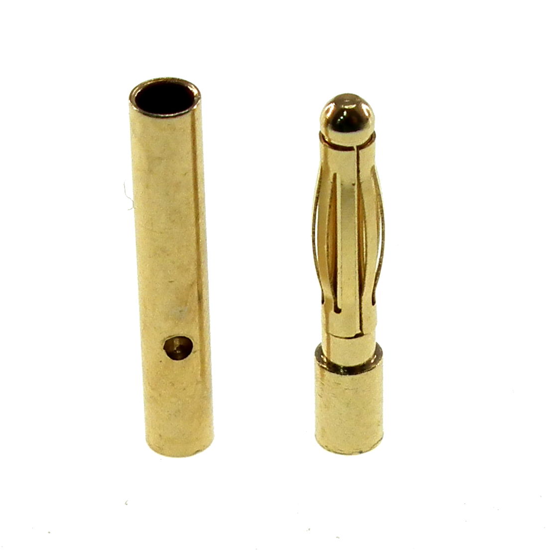3.5mm gold bullet connectors - pair