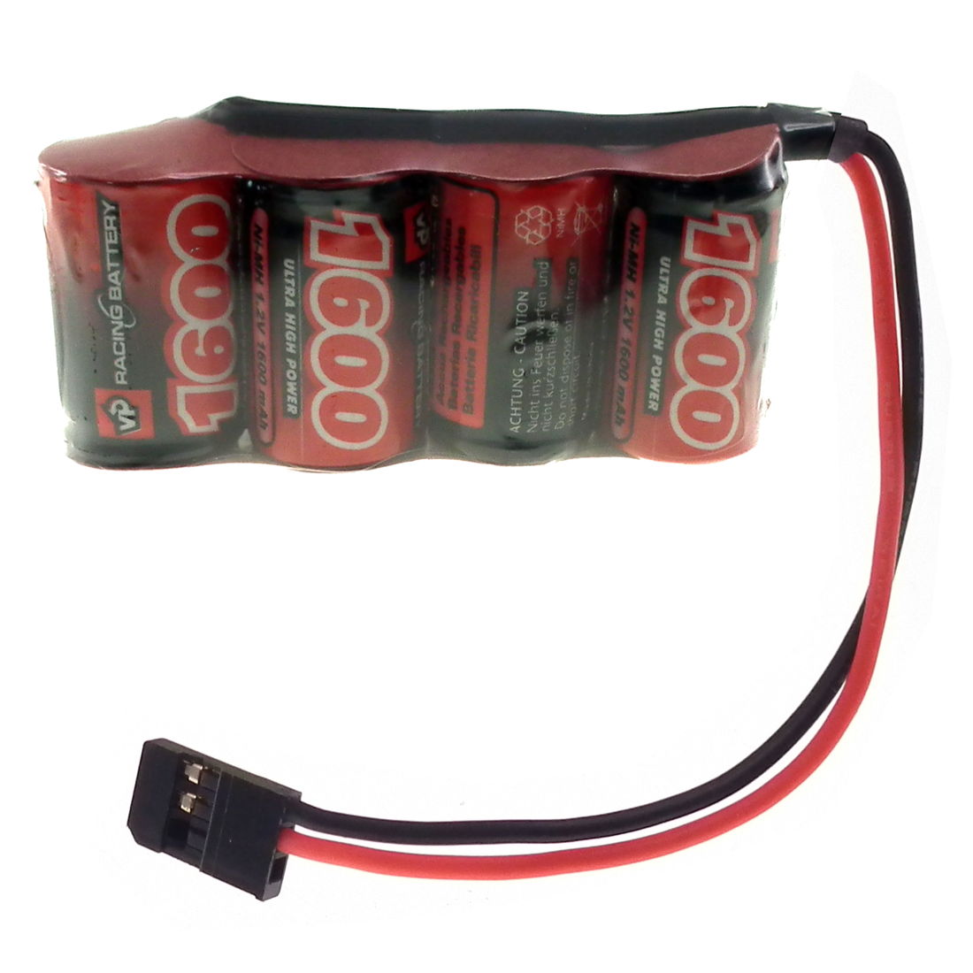 4.8V 1600mAh NiMH 2/3A In-Line battery pack