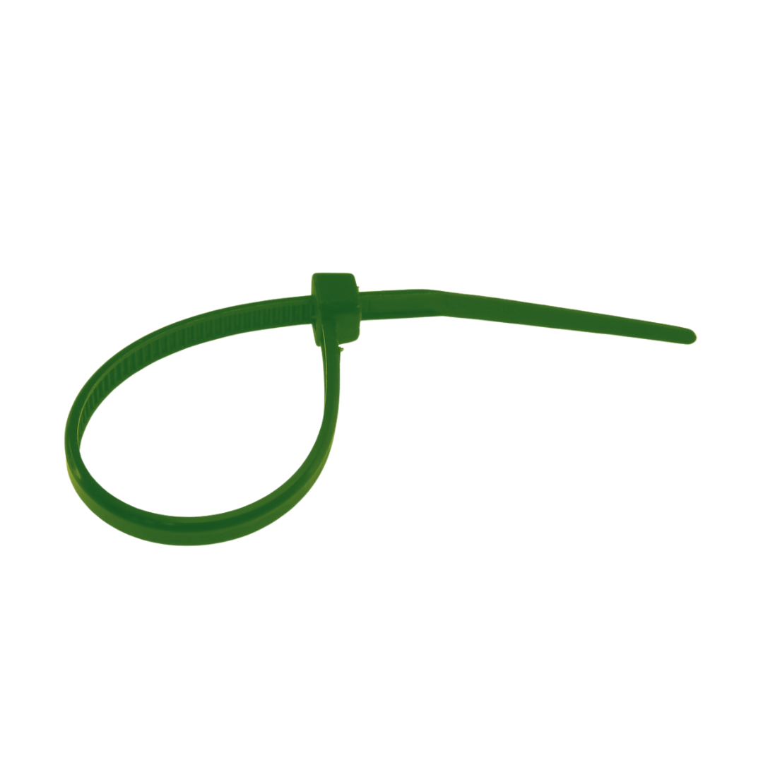 100mm Cable Ties - Green