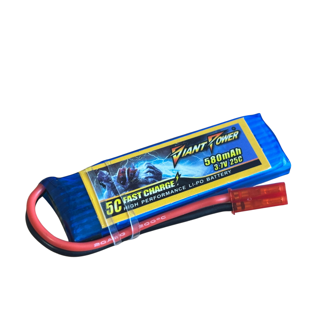 3.7V 580mAh lipo battery