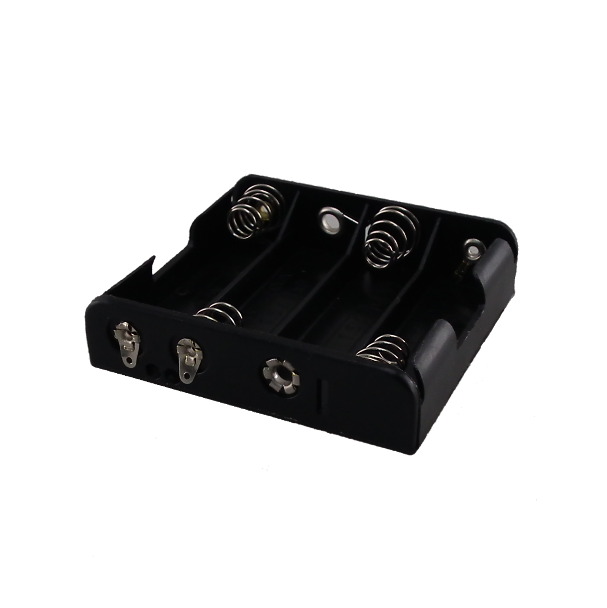 Battery holder for 4 AA batteries Flat (with soldering contacts)