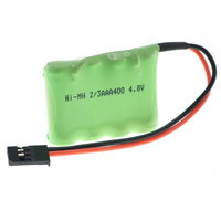 4.8V 2/3AAA 400mAh flat battery pack