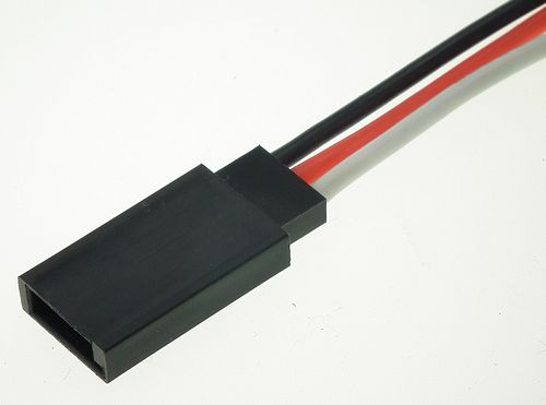 Futaba 3-wire on 22awg Long (40cm) PVC lead - Female