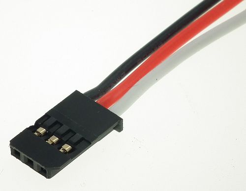 Futaba 3-wire on 22awg silicone lead - Male