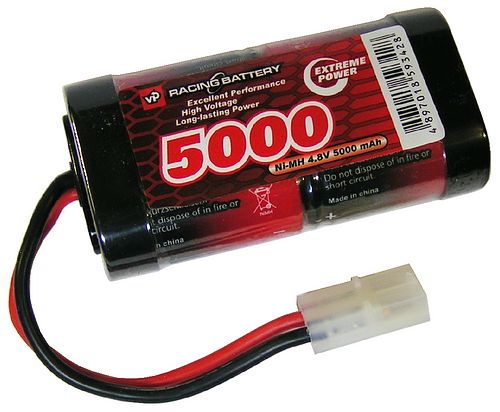 4.8V 5000mAh SC NiMH Battery Pack. (2 x 2)