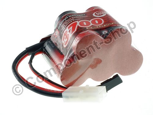 6V 3700mAh SC NiMH HUMP Battery Pack.