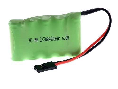 6V 2/3AAA 400mAh flat battery pack