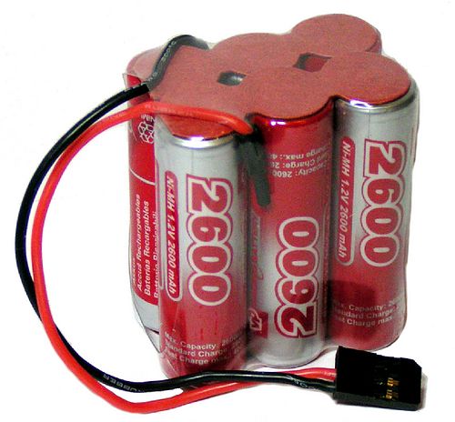 7.2V 2600mAh AA compact battery