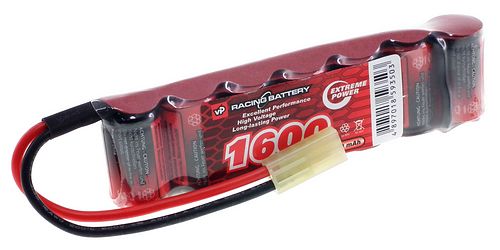 8.4V 1600mAh 2/3A NiMH Mini Battery Pack. (7 cells side by side)