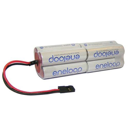 9.6V Eneloop 2000mAh AA Square (2x2x2) Transmitter Battery Pack.