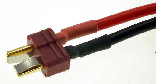 Deans style Male Connector on 14awg Silicone wire