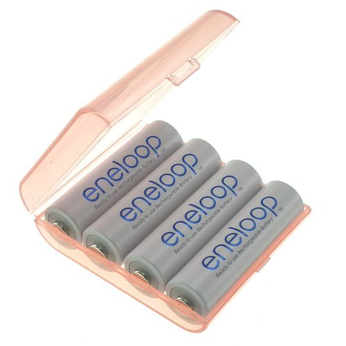 Case for 4 AA batteries (red)