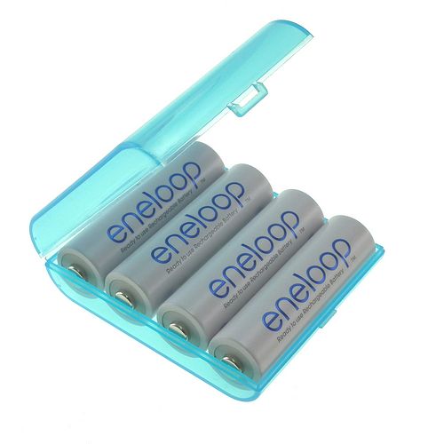 Case for 4 AA batteries (blue)