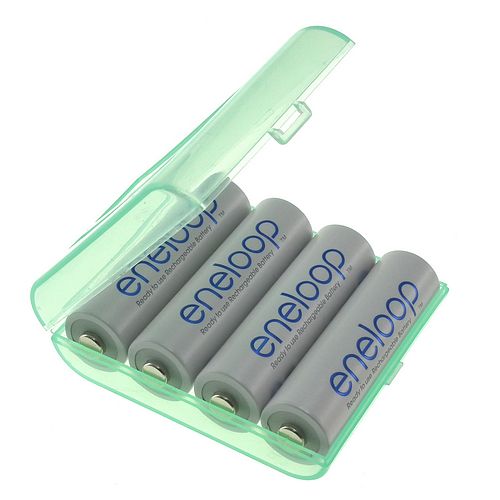 Case for 4 AA batteries (green)