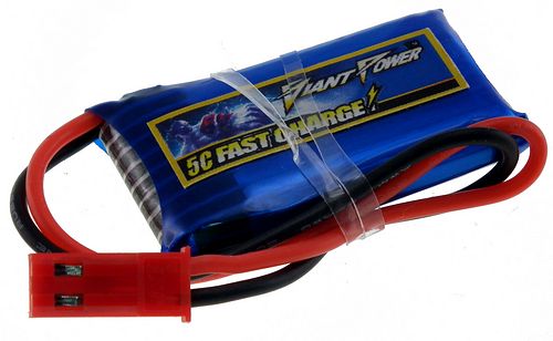 3.7V 200mAh battery with JST BEC Connector