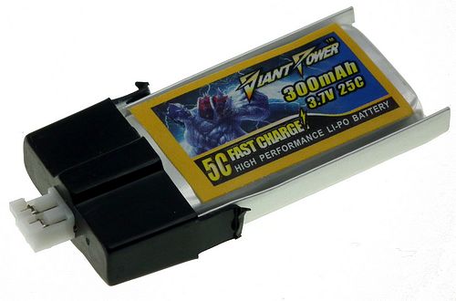 3.7V 300mAh 25C/50C LiPO RC Battery E-flite MPX Giant Power
