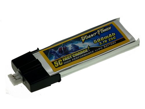 3.7V 500mAh LiPO battery