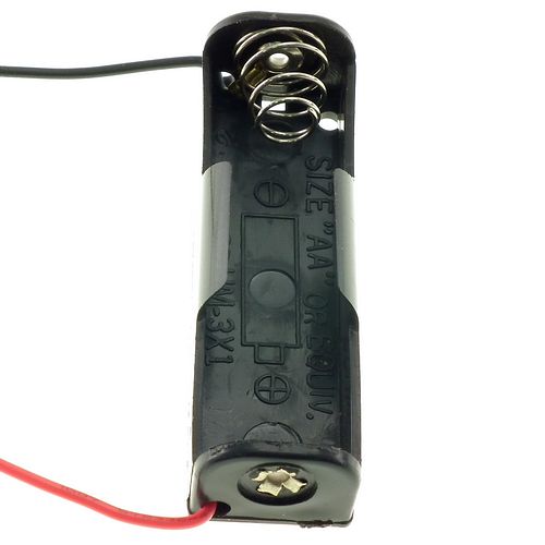 Battery holder for 1 AA battery (wire connects)