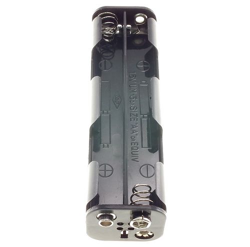 Battery holder for 8 AA batteries, 2x2x2 (PP3 clip) 