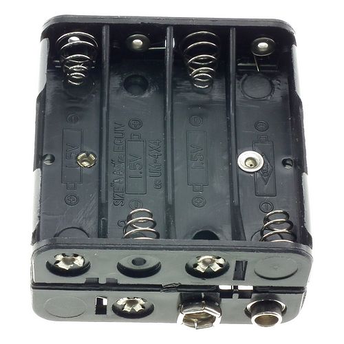 Battery holder for 8 AAA batteries square (PP3 clip) 